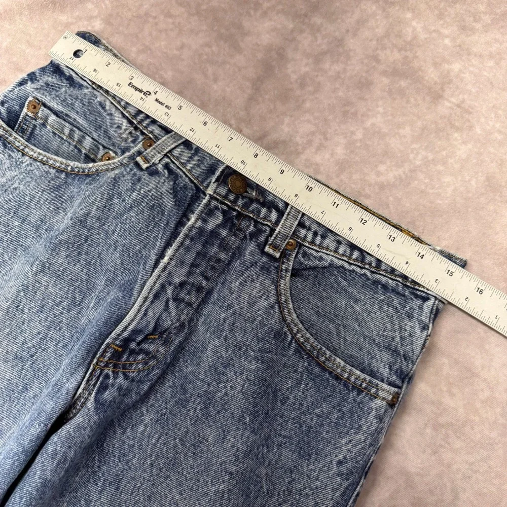 Vintage Levis 555 Relaxed Fit Acid Wash Jeans Made in USA Blue W32 L34